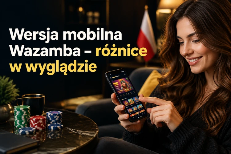 Wersja mobilna Wazamba – różnice w wyglądzie